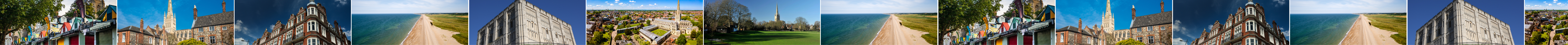 Locations and landmarks from Norwich and Norfolk, to highlight the Norfolk vacancies.